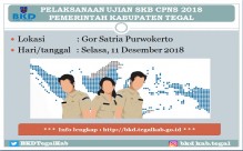 JADWAL PELAKSANAAN SKB CPNS 2018 KAB. TEGAL