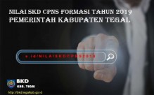 Nilai SKD Penerimaan CPNS Kab. Tegal Formasi Tahun 2019