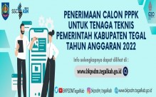 Pengumuman Penerimaan PPPK Tenaga Teknis Pemkab. tegal TA. 2022