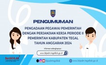 Pengumuman Pengadaan Pegawai Pemerintah dengan Perjanjian Kerja Periode II Pemkab. Tegal T.A 2024