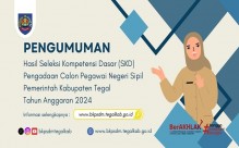 Pengumuman Hasil Seleksi Kompetensi Dasar (SKD) Pengadaan Calon Pegawai Negeri Sipil (CPNS) Pemkab. Tegal Tahun Anggaran 2024